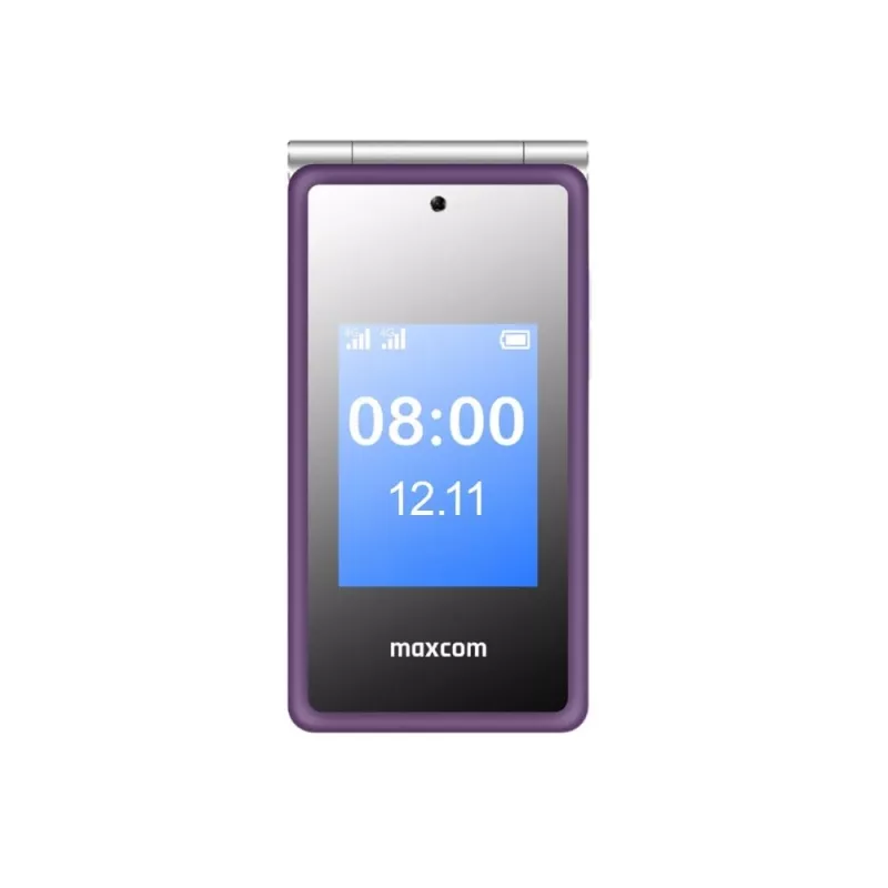 MAXCOM MM835L 4G dviejų SIM kortelių sulankstomas telefonas violetinis