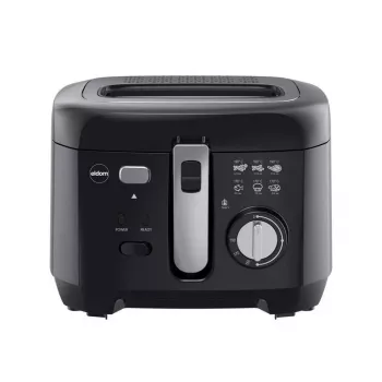 ELDOM Fryer FREET, 2,5 L, 400 g bulvytėms, temperatūros reguliatorius, išimamas aliejaus bakas, juoda