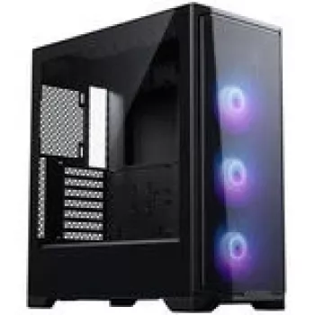 PHANTEKS Eclipse G370A PC korpusas, Midi-Tower, SSI-EEB, RGB, grūdintas stiklas - su 3x 120 mm ventiliatoriais, juodas