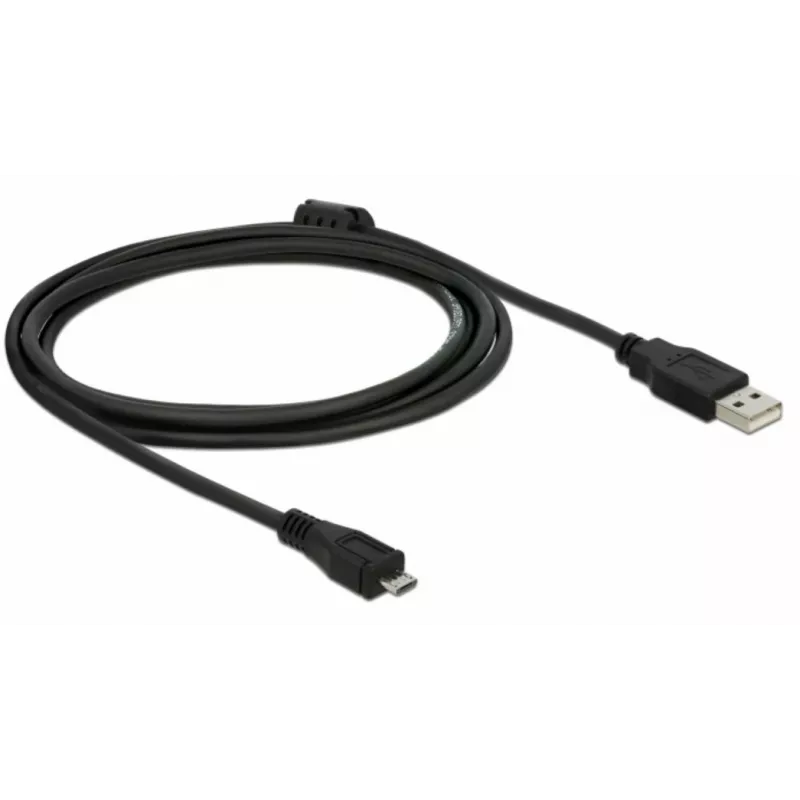 USB kabelis DeLOCK 82335 USB 2.0 2 m USB A – Micro-USB B juodas