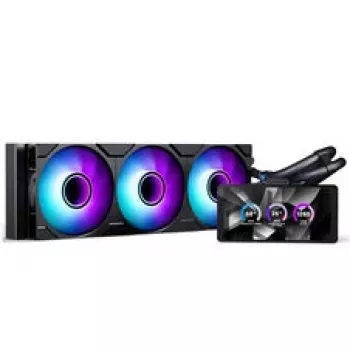Phanteks Glacier One 360M25 LCD AiO skystas aušinimas, 6 colių ekranas - 360 mm, juoda