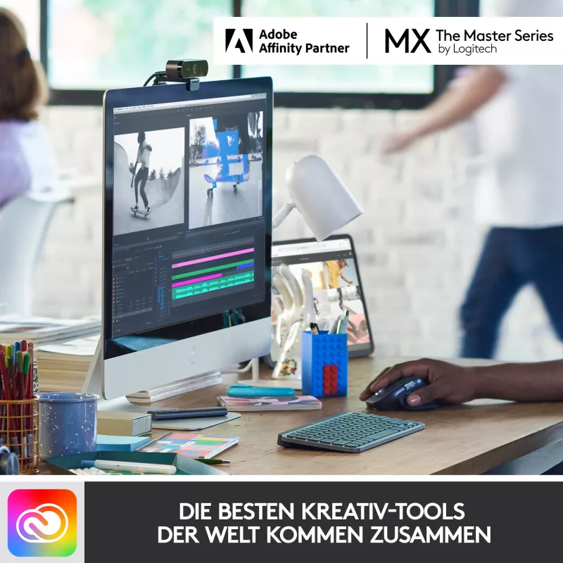 Logitech MX Keys Mini belaidė apšviesta klaviatūra - rožinė - CENTRAL (DE)