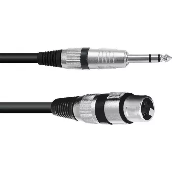 Adapterinis kabelis XLR į 6,3 mm lizdą Omnitronic 30225180 — 1x XRL moteriška iki 1x 6,3 mm Jack, 0,9 m