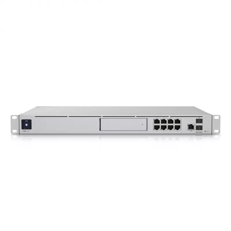 Šliuzas UBIQUITI Dream Machine Special Edition – 1U stovas, 8x RJ-45 LAN, PoE, 1,7 GHz procesorius, 4 GB DDR4, 16 GB „flash“, 3,3 cm liečiamasis ekranas