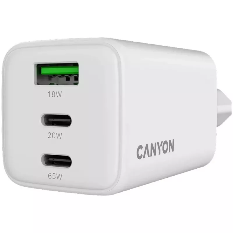 Canyon CNS-CUW65ACC 65W GaN įkroviklis baltas