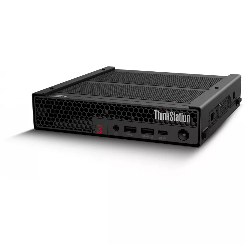 Lenovo ThinkStation P3 Tiny Gen 2 Intel Core Ultra 5 235 16 GB DDR5 512 GB SSD Windows 11 Pro Mini PC darbo stotis juoda
