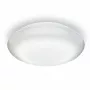 Lubinis šviestuvas Steinel DL Vario Quattro PRO S — apvalus LED šviestuvas 14 W, baltas, 310×69 mm, įmontuotas judesio daviklis