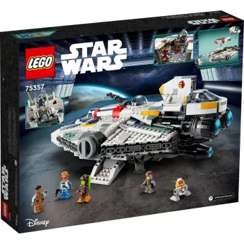 LEGO Star Wars žaidimų rinkinys 75357 — „The Ghost“ ir „Phantom II“, 1 394 detalės, 4 minifigūrėlės, nuo 10 metų