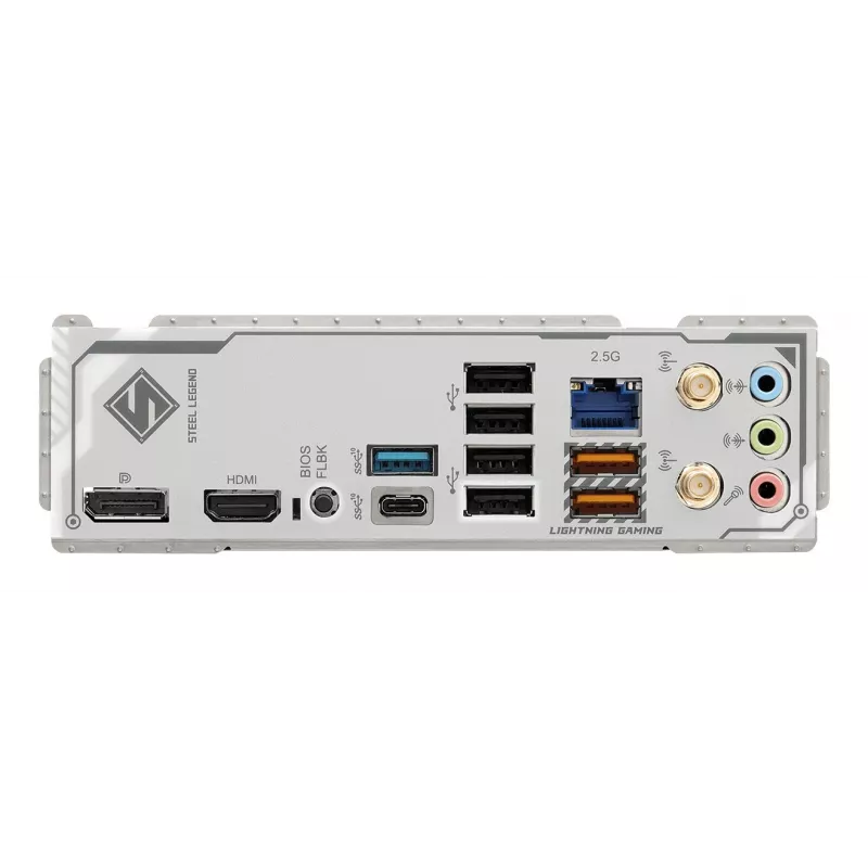 Motininė plokštė ASRock B850M Steel Legend WiFi — AMD B850, lizdas AM5, microATX, DDR5, 4 DIMM, Wi‑Fi 7, 2.5Gb LAN