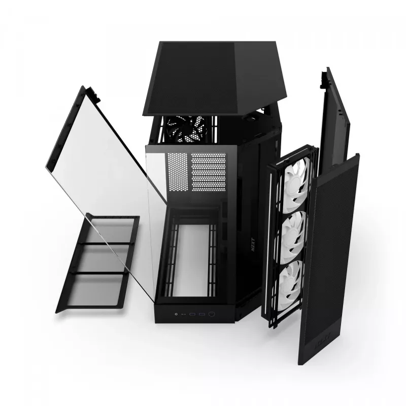Korpusas NZXT H9 Flow RGB Midi Tower juodas