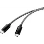 Renkforce USB 2.0 jungiamasis laidas [1x USB 2.0 kištukas C – 1x USB 2.0 kištukas C] 3,00 m juoda/balta (RF-4598412)