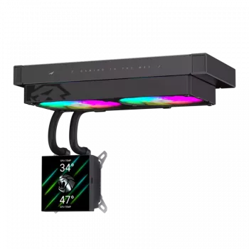 Gamemax GLACIER 240 LCD BK skysčio aušintuvas procesoriui | Intel, AMD