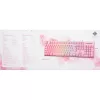 Deltaco GAM-021-RGB-P-DE - pilno dydžio (100%) klaviatūra - USB - membraniniai klavišai - QWERTZ - rožinė