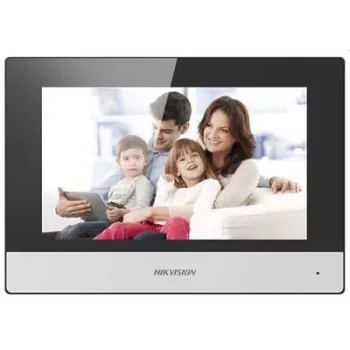 Vaizdo domofonas Hikvision DS-KH6320-TE1, 7 colių talpinis jutiklinis ekranas, PoE, 1024×600, MicroSD iki 32 GB, Ethernet, Linux