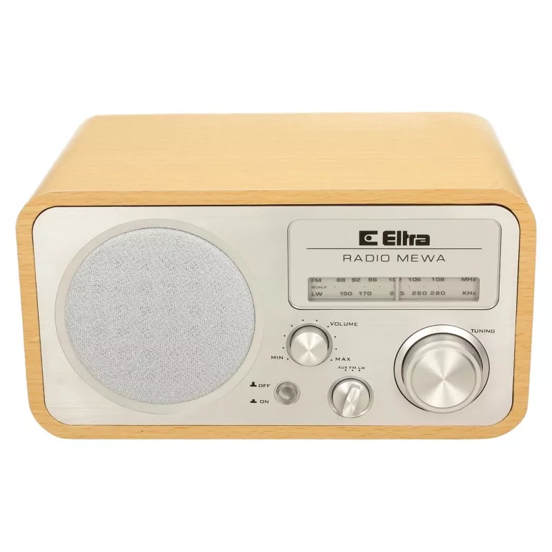 ELTRA Radio MEWA Clear Wood – Radijo imtuvas mediniame korpuse