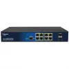 Valdomas 10 prievadų PoE komutatorius ALLNET ALL-SG8610PMJ su 8 PoE+ prievadais ir 2 magistraliniais prievadais