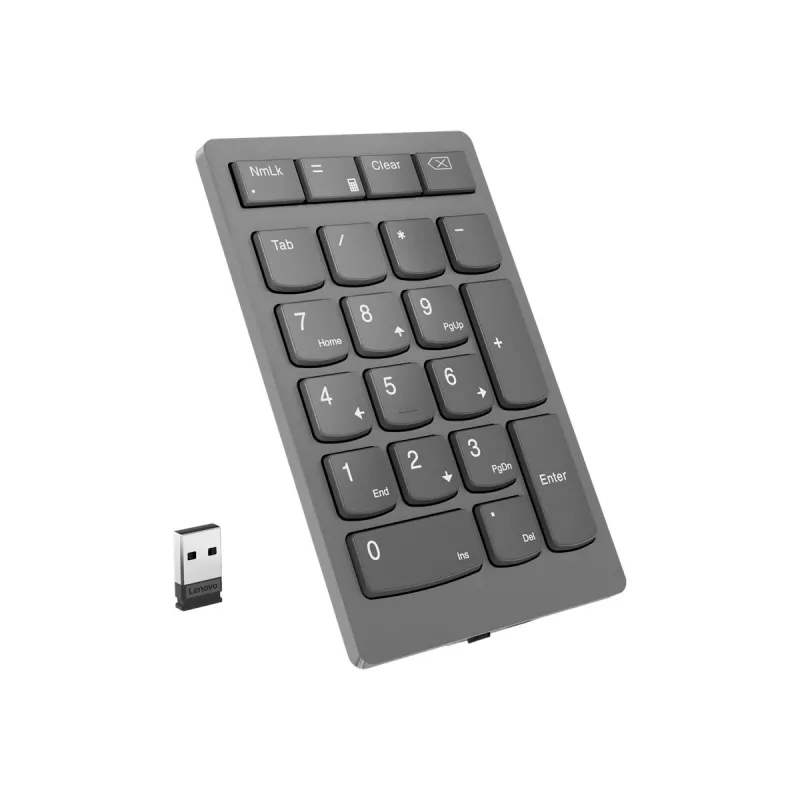 Lenovo 4Y41C33791 belaidė skaičių klaviatūra, RF, pilka