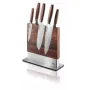 Magnetinis peilių stovas GEFU 13958 Guard – nerūdijantis plienas ir riešutmedis, 90×250×256 mm