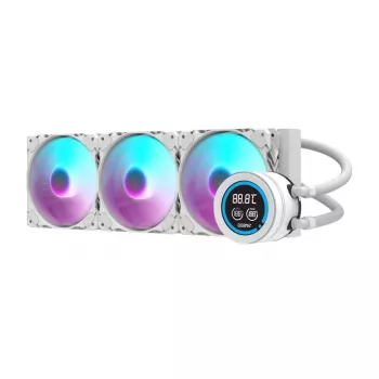 360 mm kompiuterinis radiatorius Darkflash DN-D360 WHITE — 360 mm aušinimo radiatorius PC skysčio aušinimui