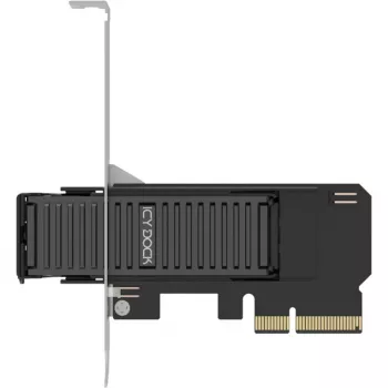 ICY DOCK MB305M4P-B – Išimamas M.2 NVMe SSD adapteris į PCIe 4.0 x4 kortelę su įrankių nereikalaujančiu dėklu