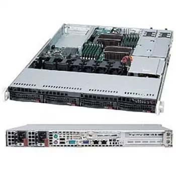 Super Micro Supermicro SC815 TQC-R706WB2 - Stovo korpusas - montuojamas į stovą - 1U - Išplėstinis ATX - SATA/SAS - Karštai keičiami diskai - 750 W - Juodas (CSE-815TQC-R706WB2)
