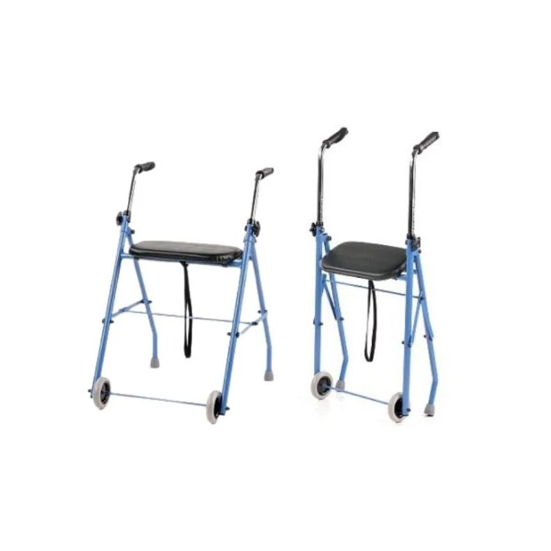 Dviratis reabilitacinis ARmedical PPC005 – mėlynas/juodas, plieninis rėmas, reguliuojamas aukštis, sėdynė