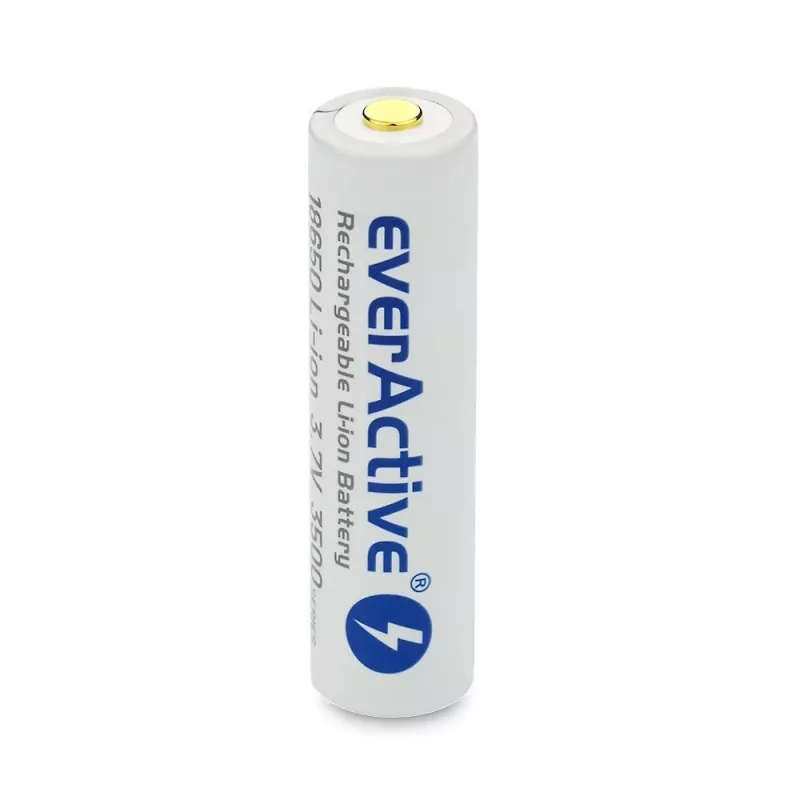 18650 Li-Ion 3,7V everActive 3500mAh baterija (1 vnt.) su mikro-USB ir apsauga