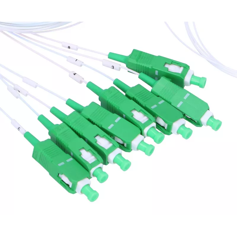 Extralink 1:8 PLC SC/APC skirstytuvas, 900 µm, 1 m