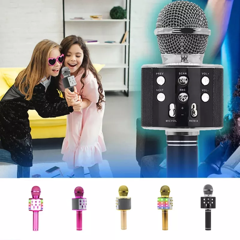 Mikrofonas MANTA MIC10-G auksinis kardioidinis nešiojamas