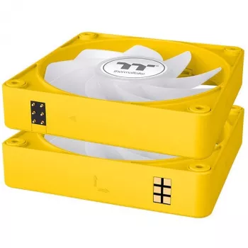 Thermaltake CT120 EX Reverse ARGB 120mm korpuso ventiliatorius 3 vnt. rinkinys Geltona