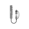 PORT CONNECT | USB-C/USB-A jungtis į 4x USB-A 3.0 5Gbps šakotuvas