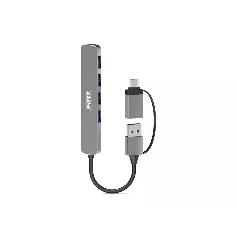 PORT CONNECT | USB-C/USB-A jungtis į 4x USB-A 3.0 5Gbps šakotuvas