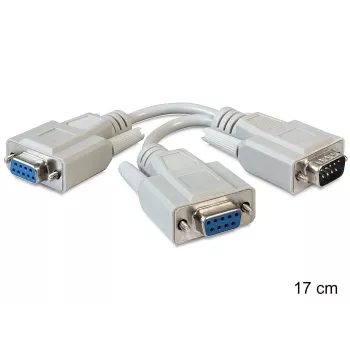 Serijinis kabelis DeLOCK 65403 Smėlio spalvos 0,17 m DB-9
