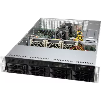 Supermicro CSE-LA25TQC-R609LP serverinis korpusas Rack Juoda 600 W