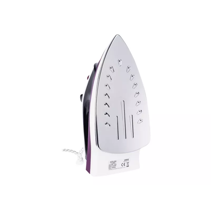 Adler AD 5022 Sausas ir garinis lygintuvas su keraminiu padu, violetinis, 2200 W