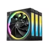 DeepCool FL12R 120mm ARGB korpuso ventiliatoriai 3 vnt. komplektas juodi