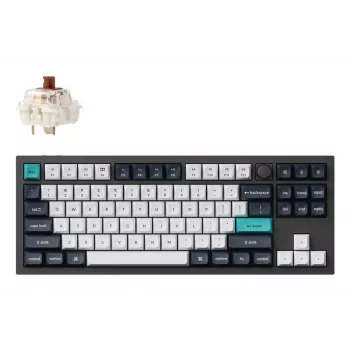 Belaidė klaviatūra Keychron Q3 Max RGB/CARBON Black Q3M-M3
