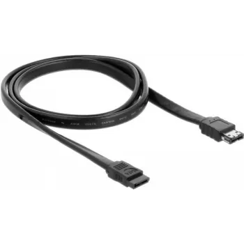 SATA kabelis DeLOCK 85810 1 m SATA 7 kontaktų eSATA juodas