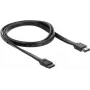 SATA kabelis DeLOCK 85810 1 m SATA 7 kontaktų eSATA juodas
