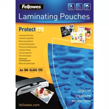 Laminavimo maišeliai blizgūs A4 175 mikronų 100 vnt. 5308703 FELLOWES