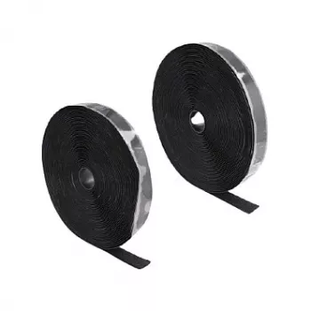 DeLOCK Heavy-duty lipnusis kabliuko ir kilpelės diržas, savaime lipnus, L 15 m x P 25 mm, juodas