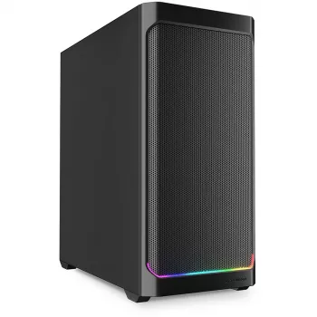 Sharkoon AK4 RGB STRIP Midi Tower korpusas juodas