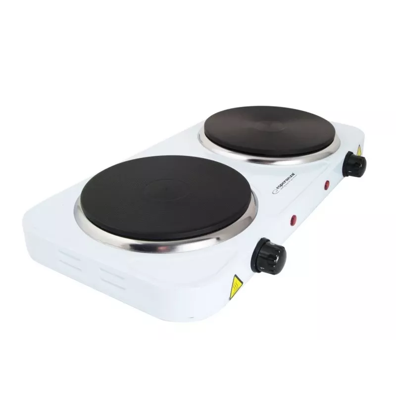 Esperanza COTOPAXI White Countertop Sealed plate 2 zone(s) – Balta 2 zonų sandari kaitlentė