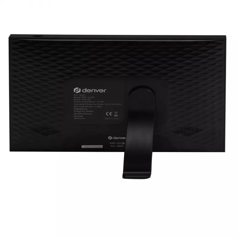 Denver PFF-1012 skaitmeninis nuotraukų rėmelis juodas 25,6 cm (10,1 inch) liečiamuoju ekranu Wi-Fi