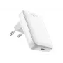 FIXED Slim USB-C kelioninis įkroviklis, GaN, PD palaikymas, 30W, baltas