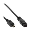 Laidas FireWire 400 į 800 InLine 34901 1m Vyriškas/Vyriškas Juodas