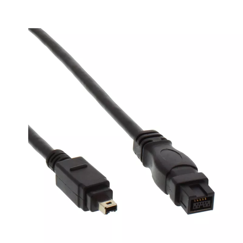 Laidas FireWire 400 į 800 InLine 34901 1m Vyriškas/Vyriškas Juodas