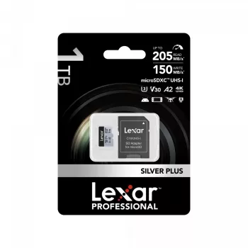 „Lexar Professional SILVER PLUS“ microSDXC UHS-I atminties kortelė 1TB