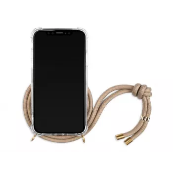 Dėklas ant kaklo iPhone Xs Max Lookabe auksinė matinė apdaila