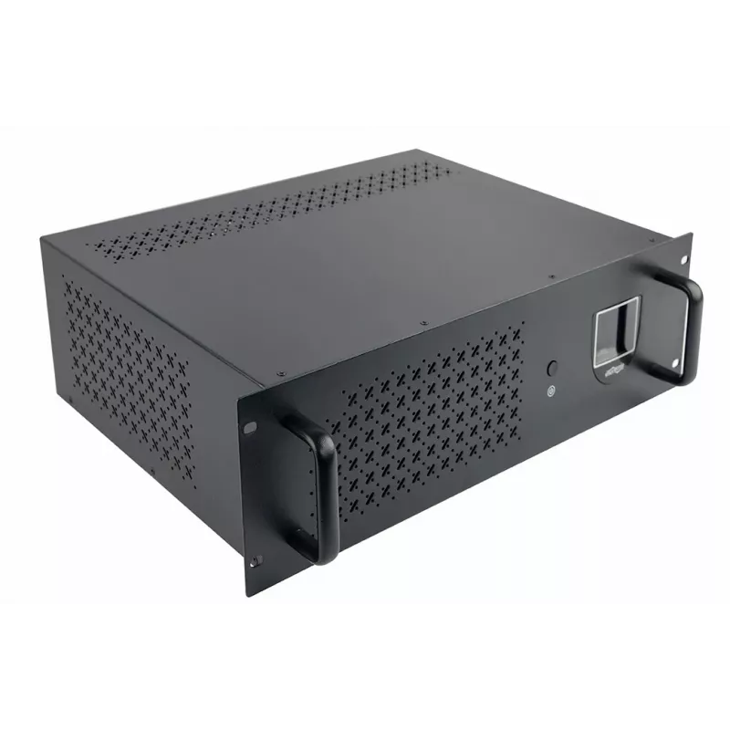 Gembird 19 inch 3.4U 1500VA UPS, 4x IEC 230V išėjimai, IEC14 įėjimas, RJ11, USB, LCD, Line-Interactive 1.5 kVA / 900 W